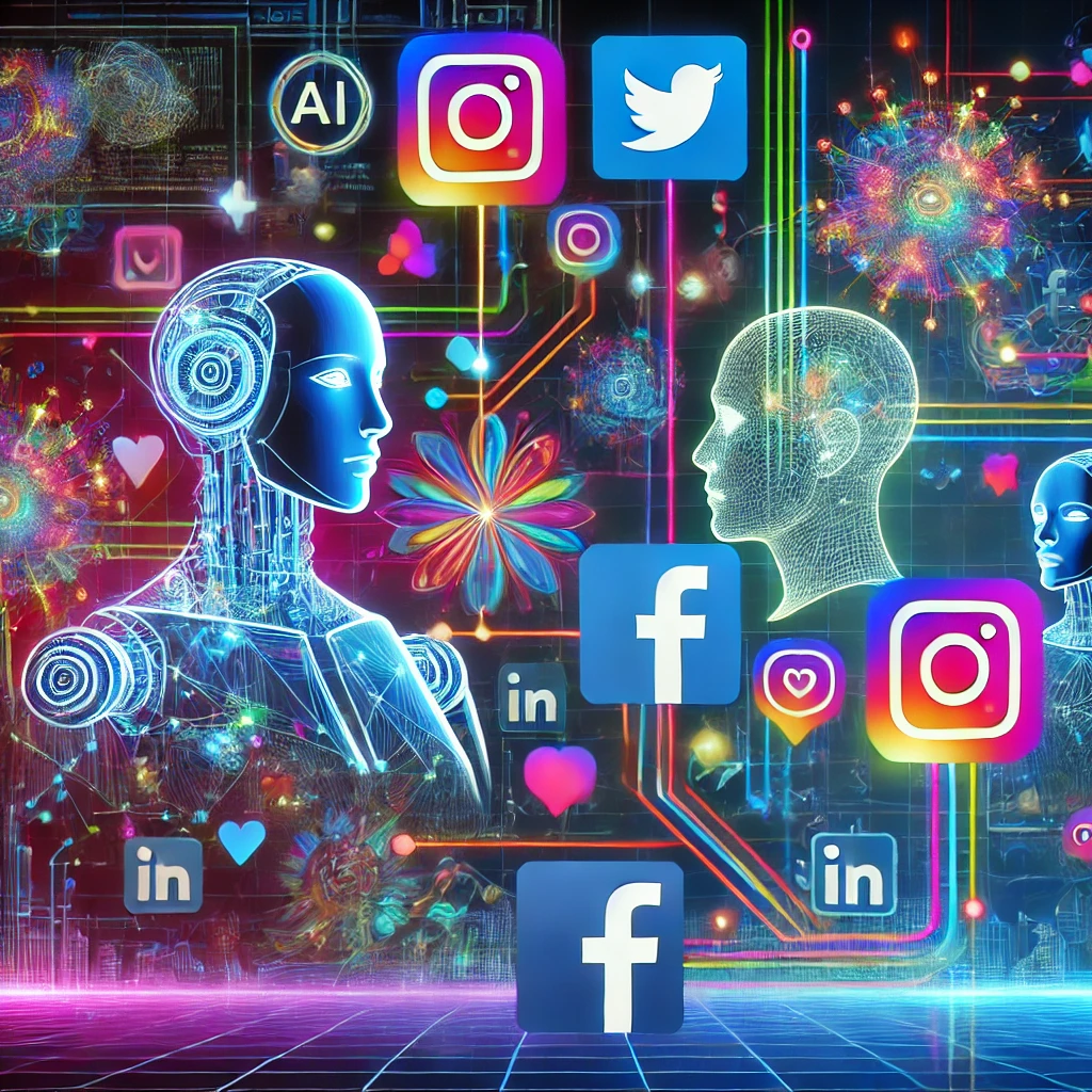 social media post with ai